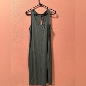 ANDRIENNE VITTADINI Blue Sleeveless Casual Midi Dress Size Small.